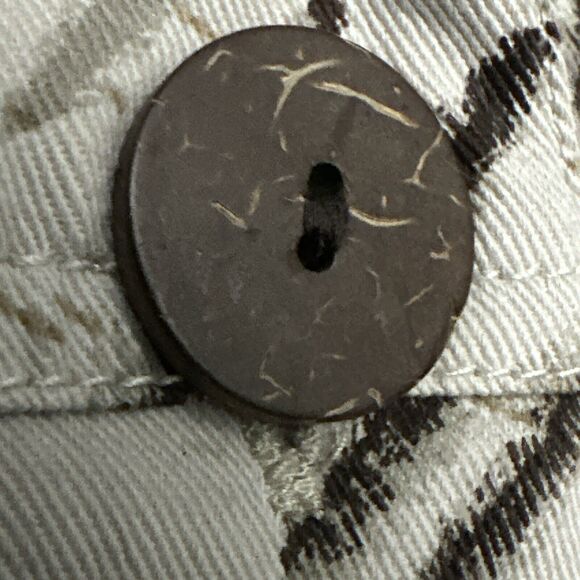 Studio Works Tan Orange Yellow Floral Sequin Cotton Button Up Jacket size Large - Picture 5 of 11